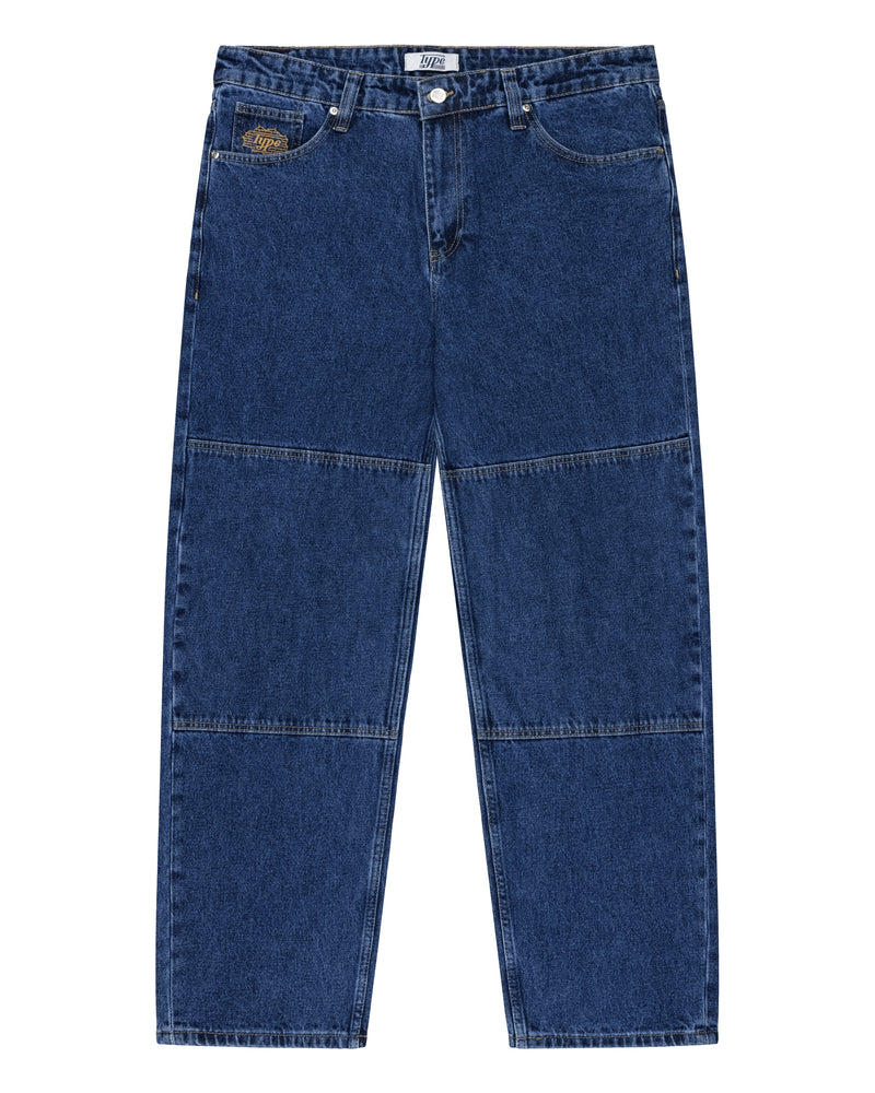 DOUBLE KNEE JEANS - BRICKWALL